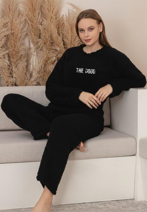 Pijama dama Cocolino ,culoare negru,Engros