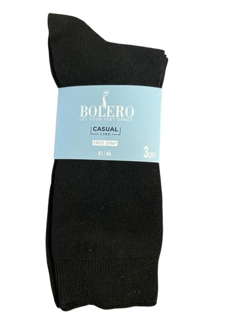 Set de 3 Perechi de Sosete Barbatesti,Culoare Negru, Engros