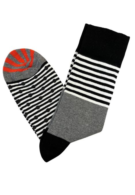 Șosete Bărbătești Organice Fără Cusătură ,cu dungi negre ,Engros