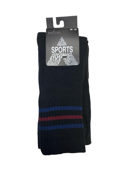 Sosete Bărbați ,Inalte,Interior Flausat,Culoare Negru ,Engros