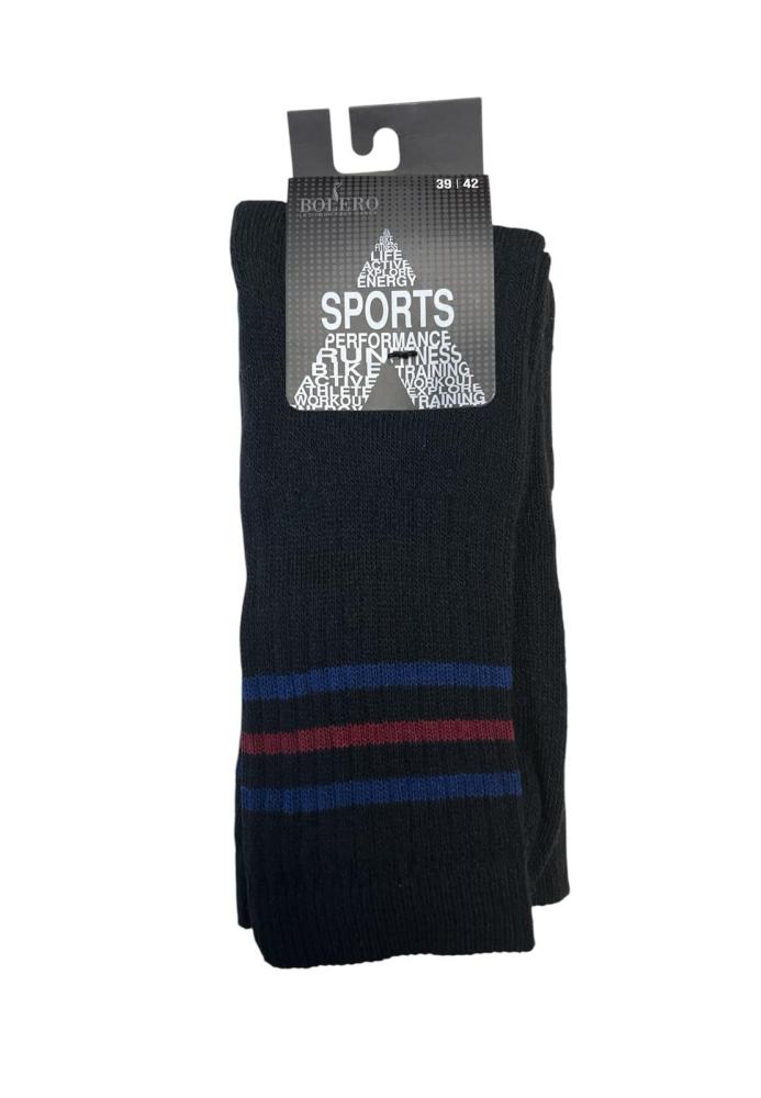 Sosete Bărbați ,Inalte,Interior Flausat,Culoare Negru ,Engros