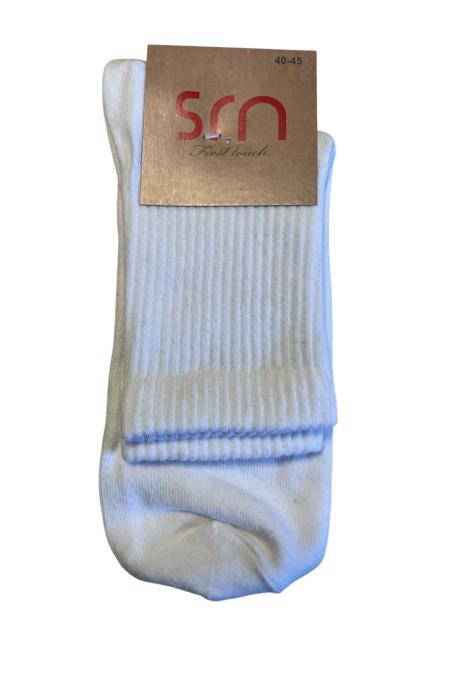 Sosete Bărbați subtiri ,Inalte,Culoare Alb ,Engros