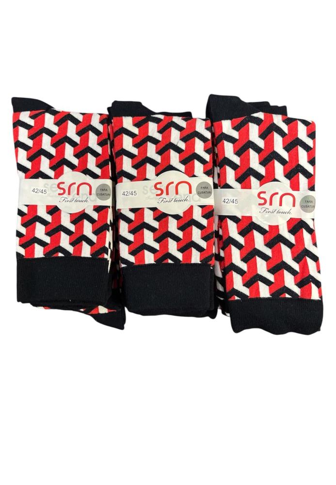 Sosete Bărbați Subtiri Inalte,Culoare Rosu si Bleumarin ,Engros