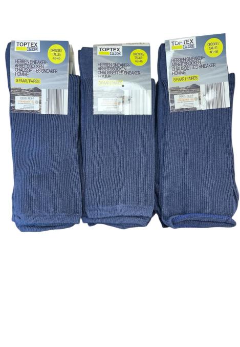 Sosete Inalte Barbati,Culoare Albastru ,Engros