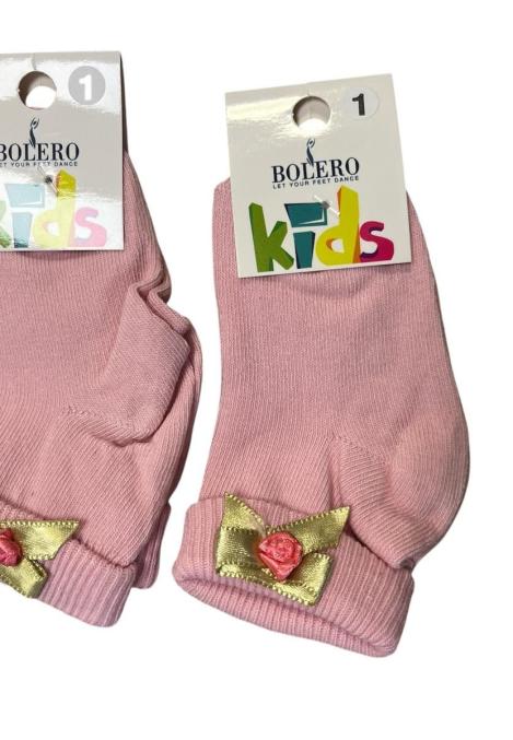 Sosete Copii,Culoare Roz cu Fundita ,Engros