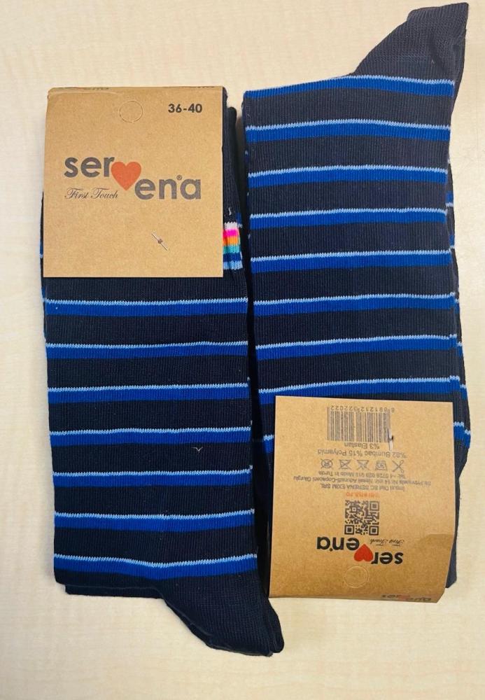 Șosete Unisex Inalte Culoare Bleumarin,Engros