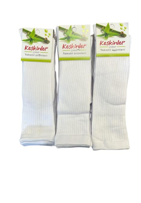 Șosete fetițe 3/4,Culoare Alb, Engros