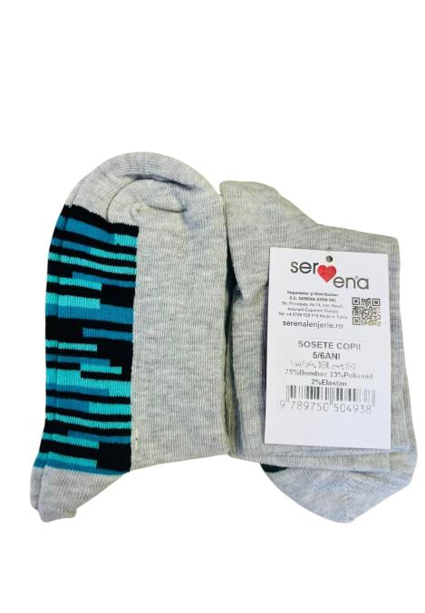 Sosete fetite inalte,Culoare Gri ,Engros