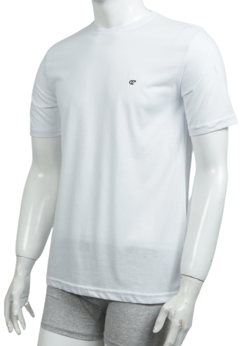 Tricou Bărbați Basic ,Culoare Alb,Engros