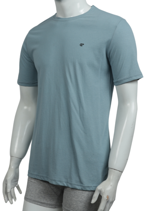 Tricou Bărbați Basic ,Culoare Albastru Pastelat,Engros