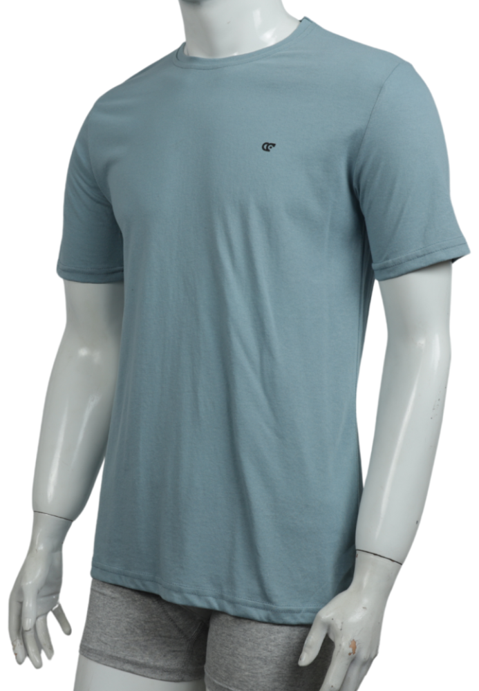 Tricou Bărbați Basic ,Culoare Albastru Pastelat,Engros