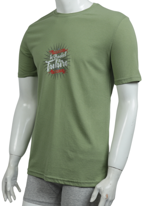 Tricou Bărbați cu Imprimeu FUTURE ,Culoare Verde,Engros