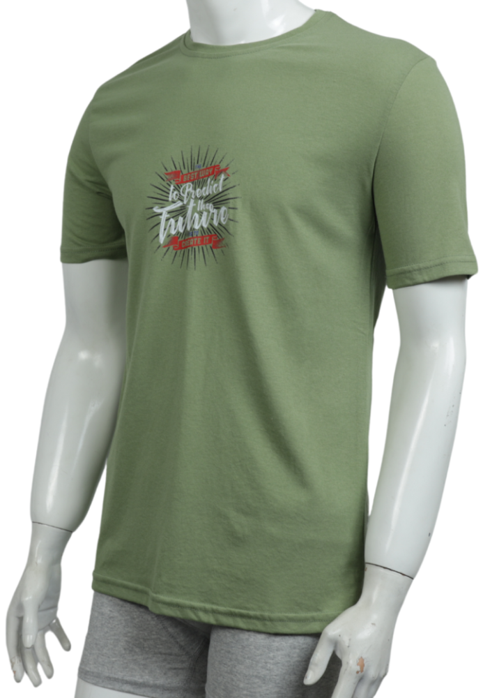 Tricou Bărbați cu Imprimeu FUTURE ,Culoare Verde,Engros