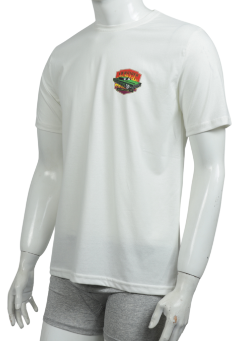 Tricou Bărbați cu Imprimeu LOWRIDER, Culoare Alb,Engros